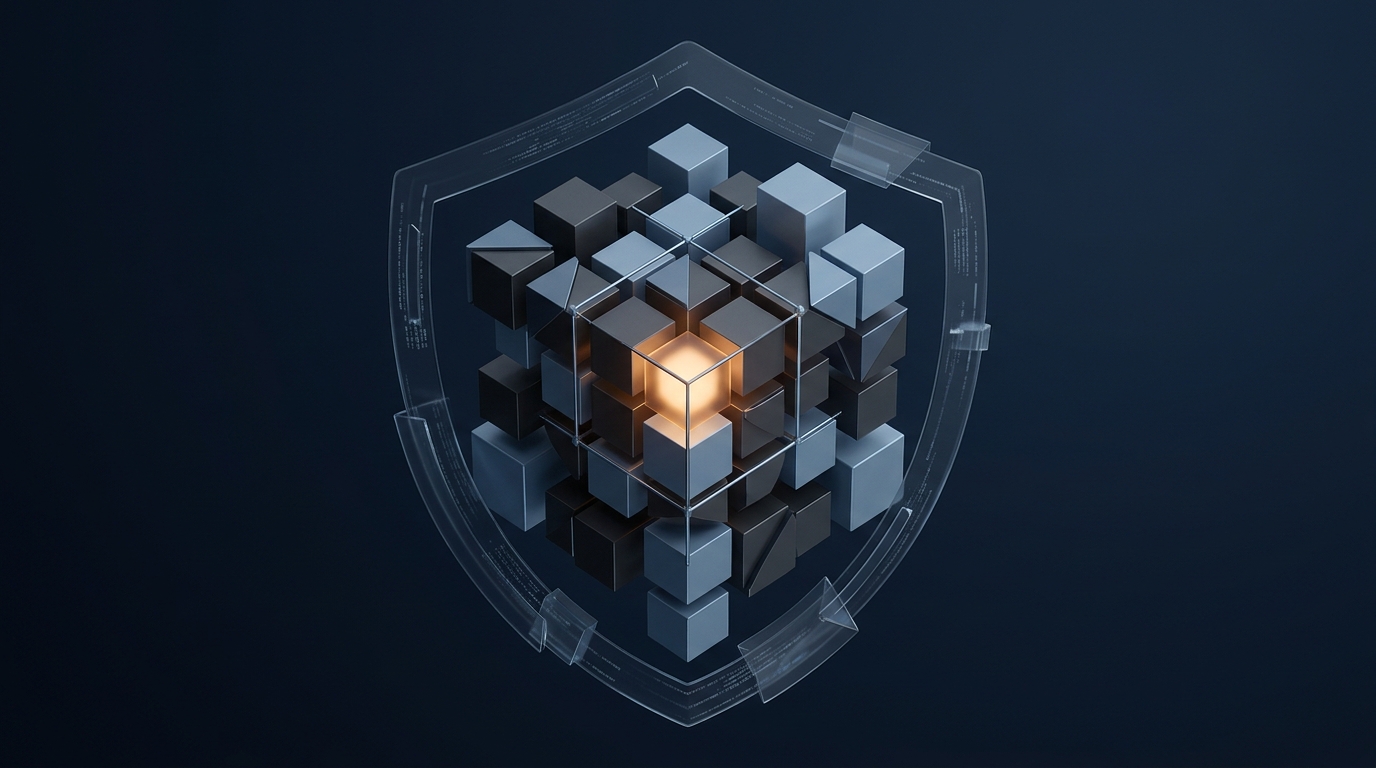 Editorial 3D concept representing cybersecurity evidence and forensics