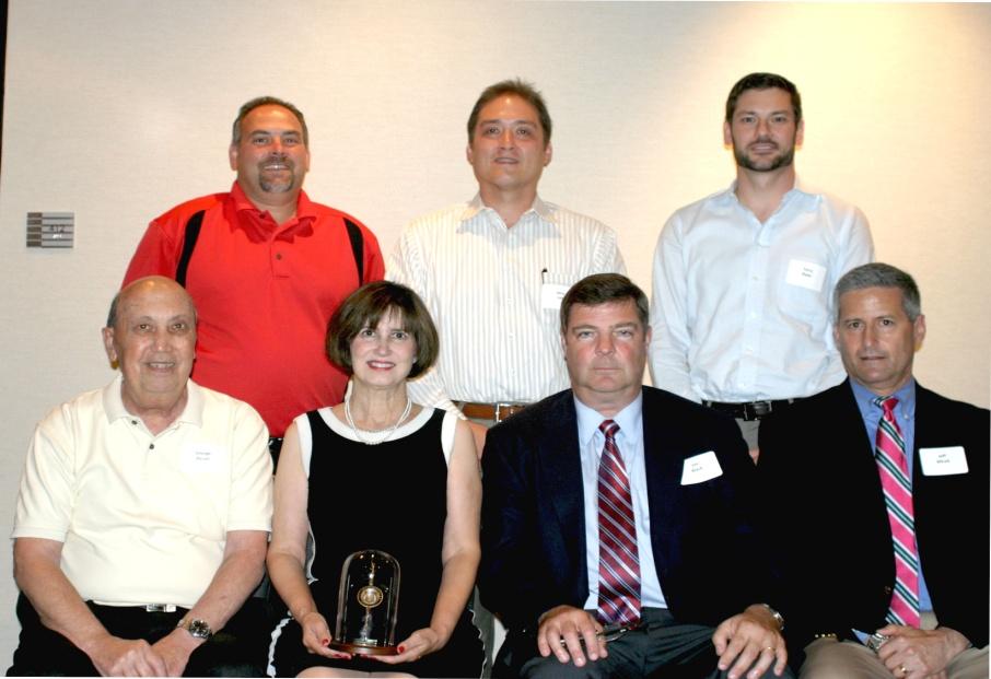 Information Technology Forensics team members gathered at an award ceremony