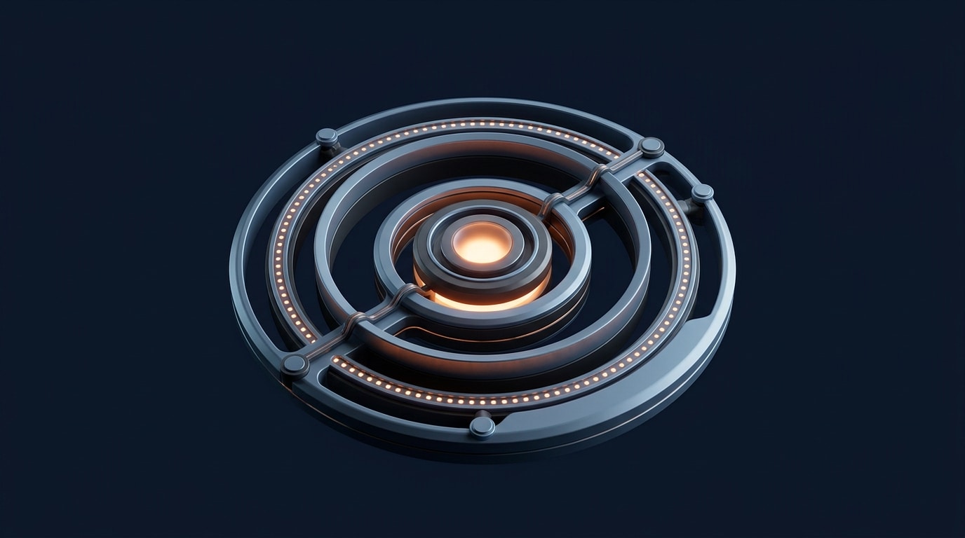 Editorial 3D concept representing continuous technical help-desk support