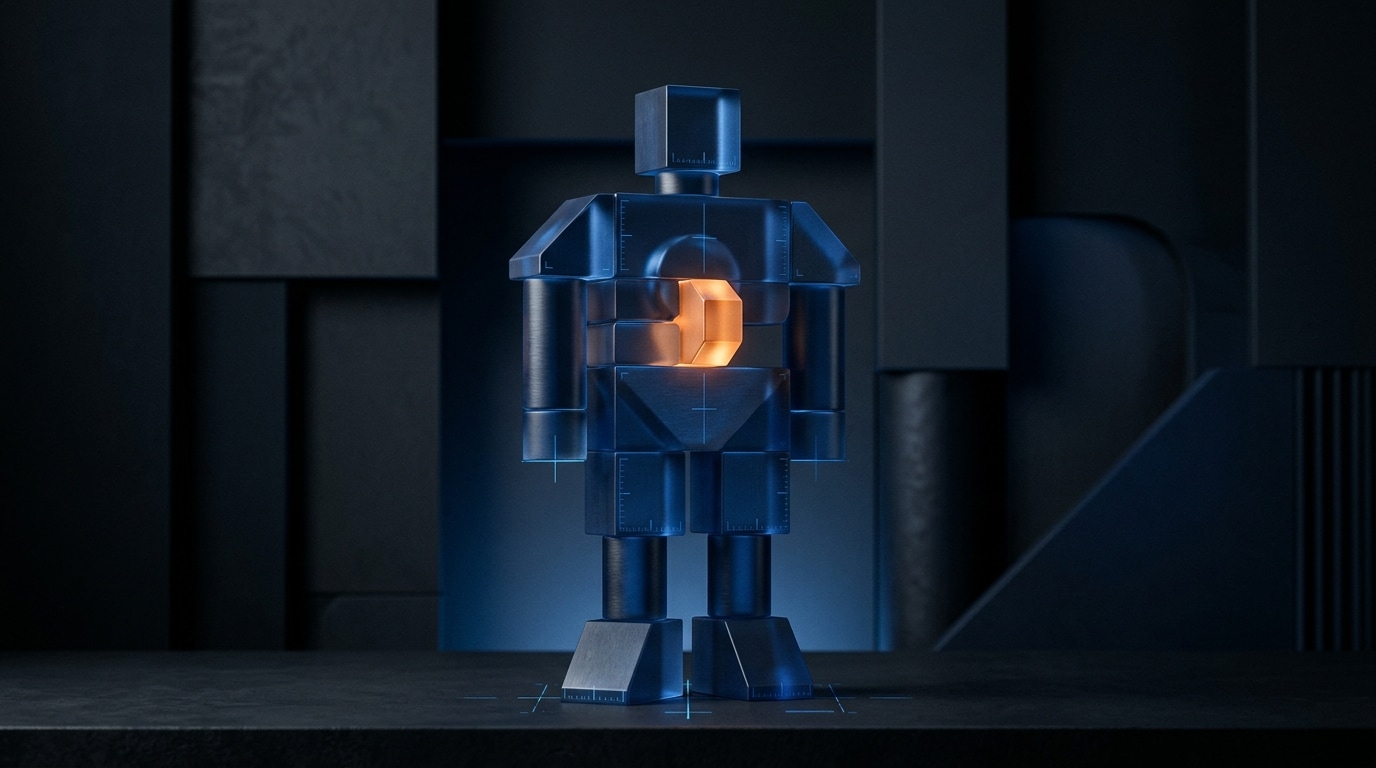 Editorial 3D concept representing technical staffing