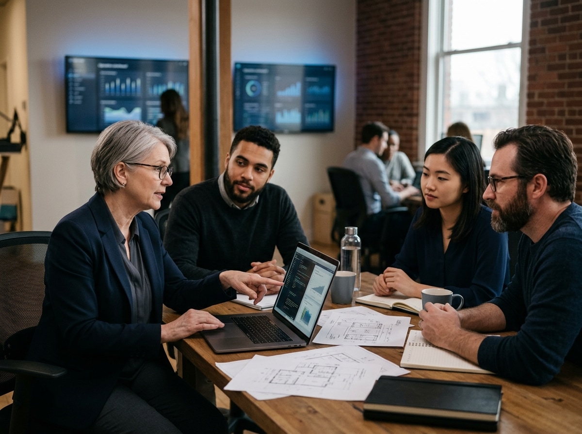 Technology executive guiding a team through an operating decision