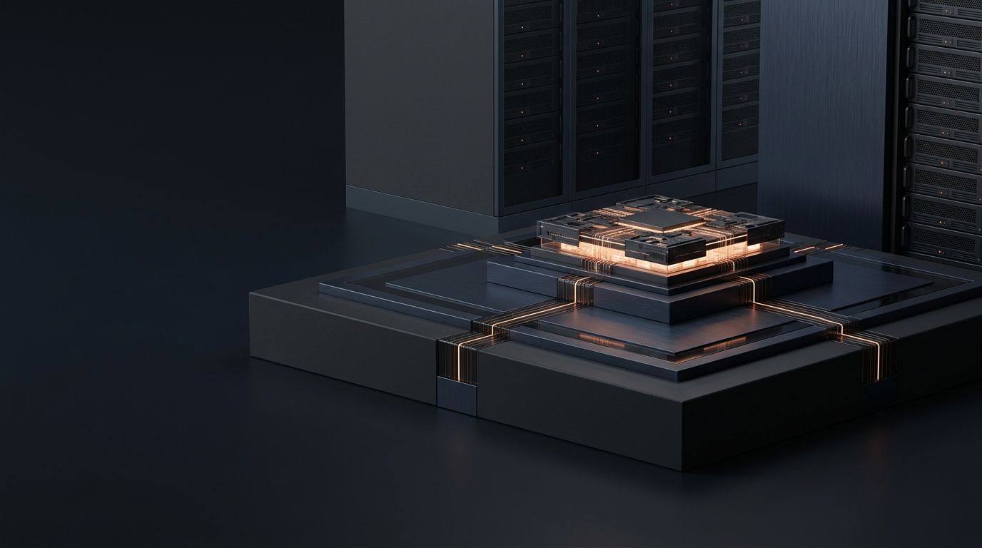 Dark server infrastructure on a layered platform with warm network pathways
